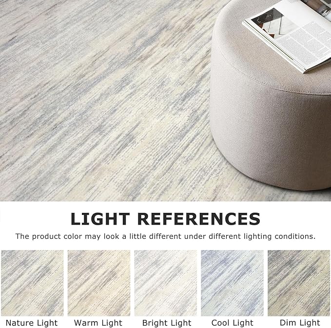 SIILOOM 2x5 Modern Abstract Runner Rug for Hallway, Gray Beige Neutral Multi Super Soft Hallways Decor Kitchen Rugs with Non-Slip, Non-Shedding Washable Rug for Entryway Bedroom Laundry Indoor