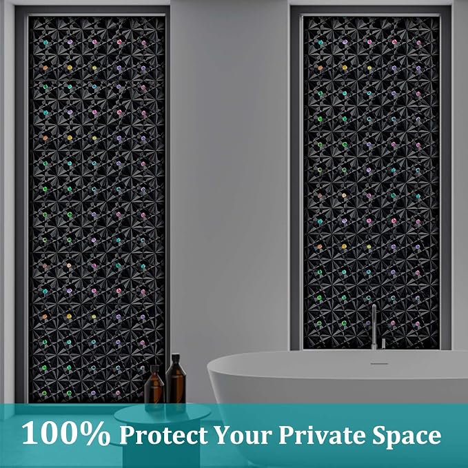 Windimiley Blackout Window Film, 100% Light Blocking Privacy, 35.4" x 78.7" | Room Darkening, Black Out Film for Window Inside，Static Cling No Glue Removable, UV Heat Blocking,Renter Friendly for Bedroom