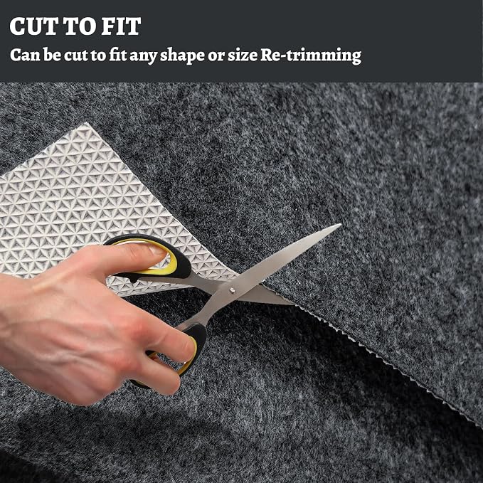 100% Waterproof Rug pad, 2x20 ft Area Rug Non-Slip Rug Pads, Carpet Pads for All Floors and finishes, Felt pad for Hardwood Floors, Keep Carpets in Place Soft and Secure