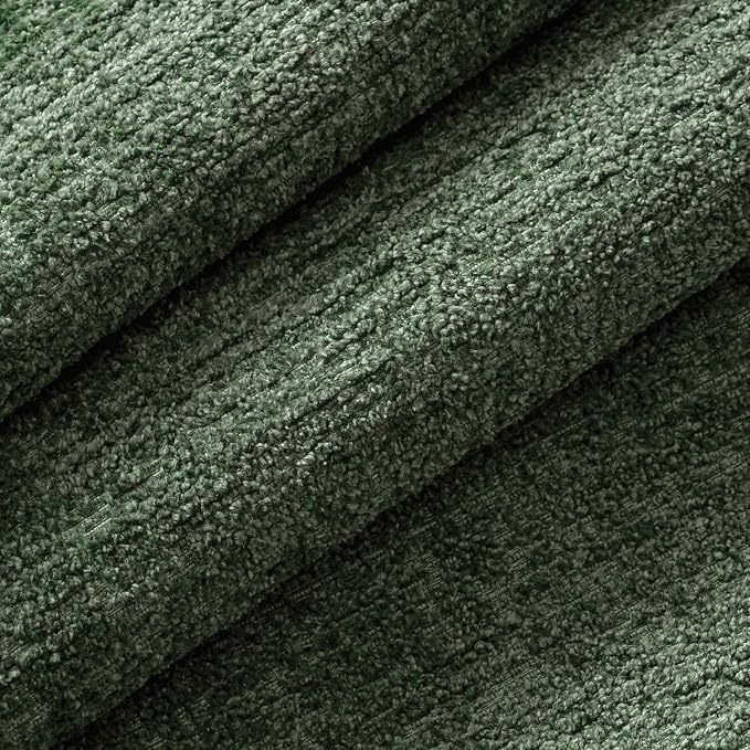 MIULEE Decorative Throw Pillow Covers 18x18 Pack of 2 Olive Green Spring Couch Pillow Covers Soft Cozy Textured Chenille Pillowcases for Home Decor Sofa Living Room Cushion Bedroom
