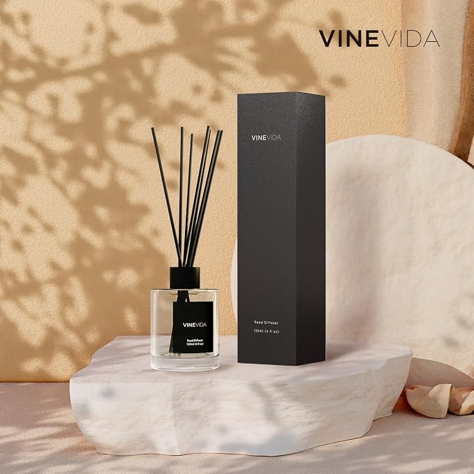 VINEVIDA Prime Reed Diffuser for Home & Bathroom | Long-Lasting Scent Sticks Set | Oil Stick Diffuser | Bathroom Scent - Room Fragrance No. 1206