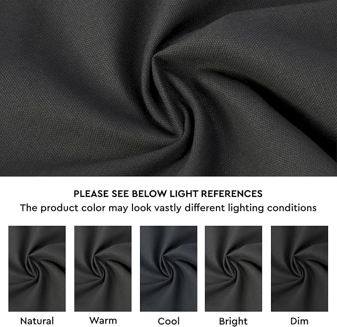 Encasa XO Throw Pillow Covers 22x22 in Set of 2 Charcoal Grey | No Inserts | Cotton Pillow Covers for Living Room, Bed, Sofa, Couch | Decorative Cushion Covers with Improved Zipper