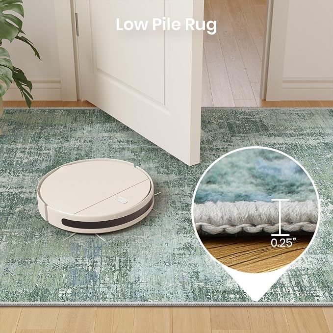 Valenrug Area Rugs 9x12 Living Room - Stain Resistant 9x12 Area Rugs for Living Room, Non Slip Backing Abstract Rugs for Bedroom, Folable Machine Washable Rugs(9'x12', Sage Green)