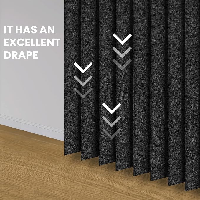 AJAZZ Set: Curtain Rods No Drilling (38-53" W Adjustable Range) & Accordion Door Curtain, Black 53W×78" L, Accordion Doors for Closet Doorway Room Divider