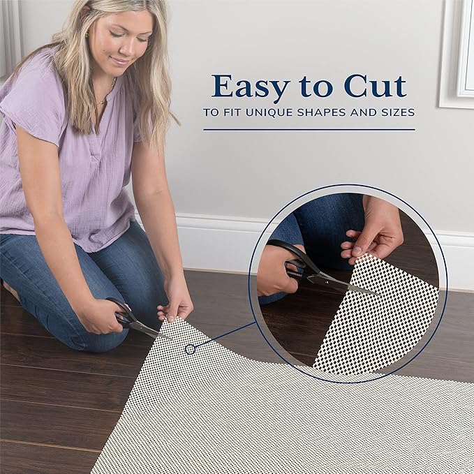 Veken Runner Rug Pad Gripper for Hardwood Floors, Non Slip 2x10 Ft Rug Pads for Area Rugs, Thick Rug Grippers for Tile Floors, Under Carpet Anti Skid Mat, Keep Your Rugs Safe and in Place