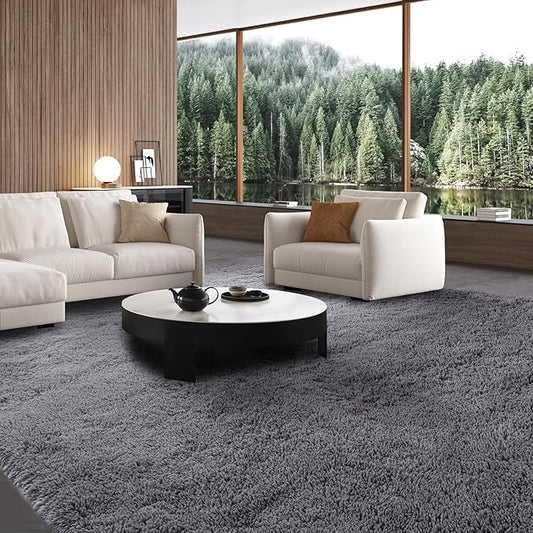 Area Rug 10x14 for Living Room: Large Shag Area Rugs for Living Room - Shaggy Rug 10x14 Modern Indoor Shag Fuzzy Floor Carpet