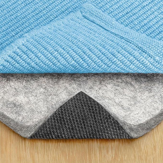 RUGPADUSA - Dual Surface - 8'x11' - 1/2" Thick - Felt + Rubber - Non-Slip Backing Rug Pad - Adds Comfort and Protection - for Hard Surface Floors