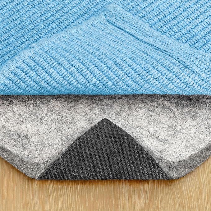 RUGPADUSA - Dual Surface - 10'x14' - 1/2" Thick - Felt + Rubber - Non-Slip Backing Rug Pad - Adds Comfort and Protection - for Hard Surface Floors