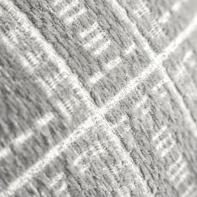 BlissBlush Decorative Lumbar Pillow Cover 14x36, Long Decorative Throw Pillow for Bed, Light Gray Boho Textured Chenille Accent Pillowcase for Bedroom Home Décor (Cover Only)