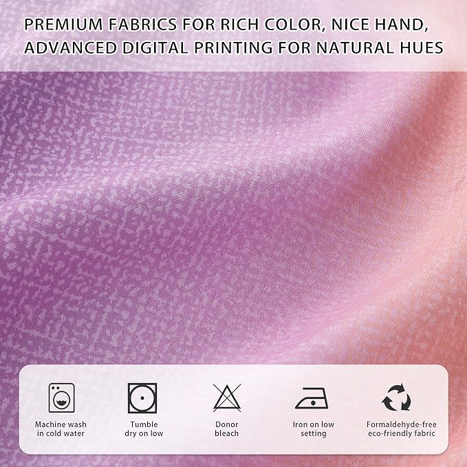 XiDi Curtains for Girls Bedroom Decor Kids Blackout Curtains for Nursery Room Darkening Rainbow Princess Unicorn Wall Decals Little Girl Pink Yellow Purple Grommet Top 34x63 Inches Long 2 Panels Set