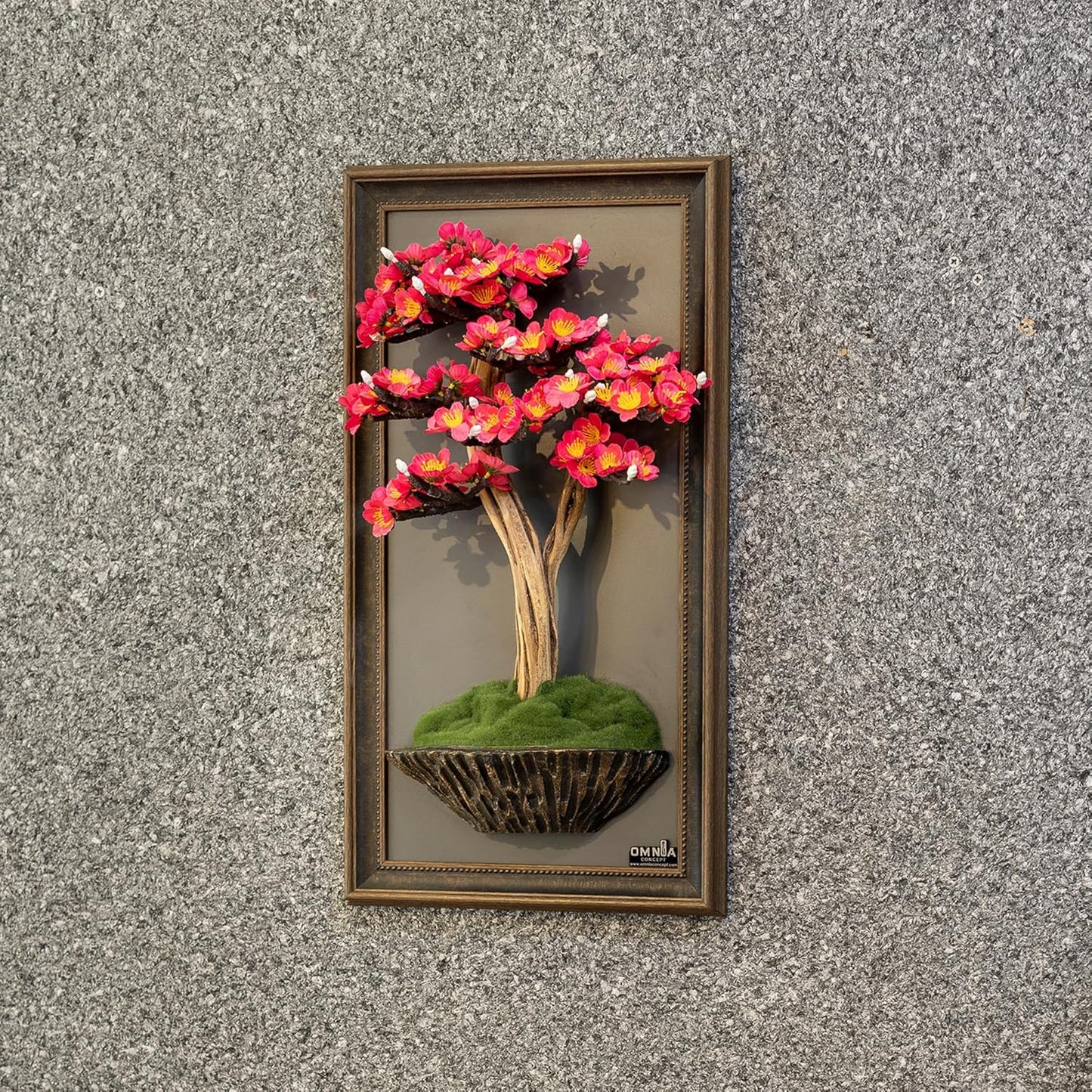 Generic Bonsai Art Life Tree Tableau - 21 - Handmade Portrait, Wall Art, Decor, Decoration, Wallboard