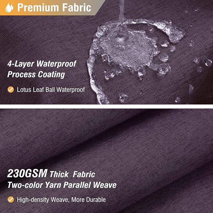 BTTN 78 Inch Long Shower Curtain, Linen Textured Thick Weighted Fabric Shower Curtain Set with 12 Hooks, Tall Hotel Neutral Heavy Duty Waterproof Polyester Shower Curtains for Bathroom, 72x78, Purple