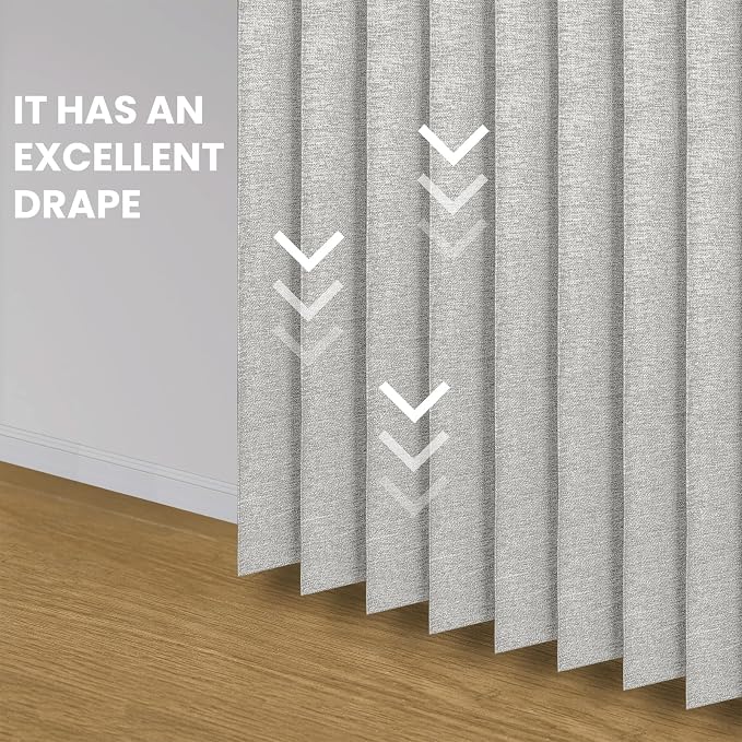 AJAZZ Set: Curtain Rods No Drilling (38-53" W Adjustable Range) & Accordion Door Curtain, Grey 53W×78" L, Accordion Doors for Closet Doorway Room Divider