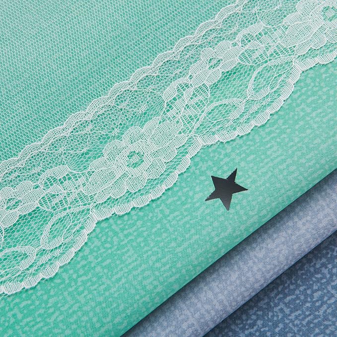 XiDi Curtains for Bedroom Decor, Rainbow Purplgreen grey34/96