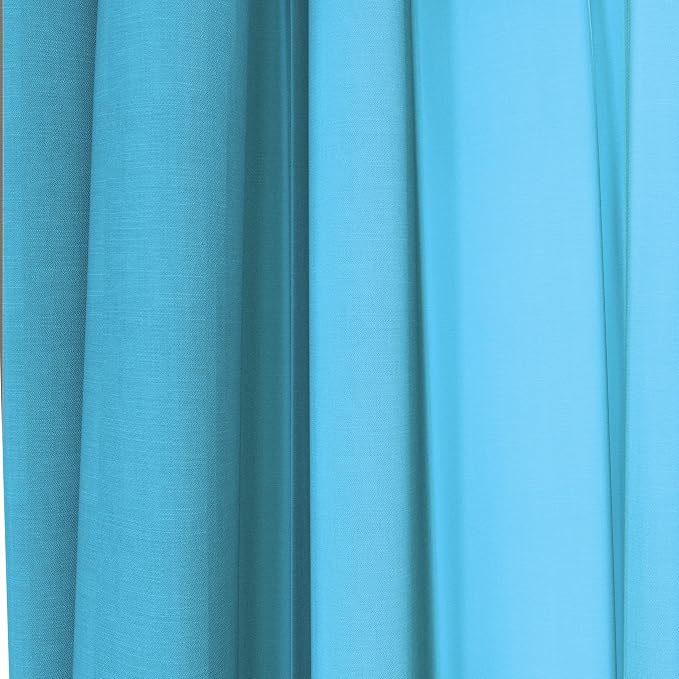 Sunny Side Up Window Curtains for Kids Bedroom 4-Piece Drape Set with 2 Tiebacks, Blue - Mickey Mouse, 42" W x 63" L (Pack of 2)