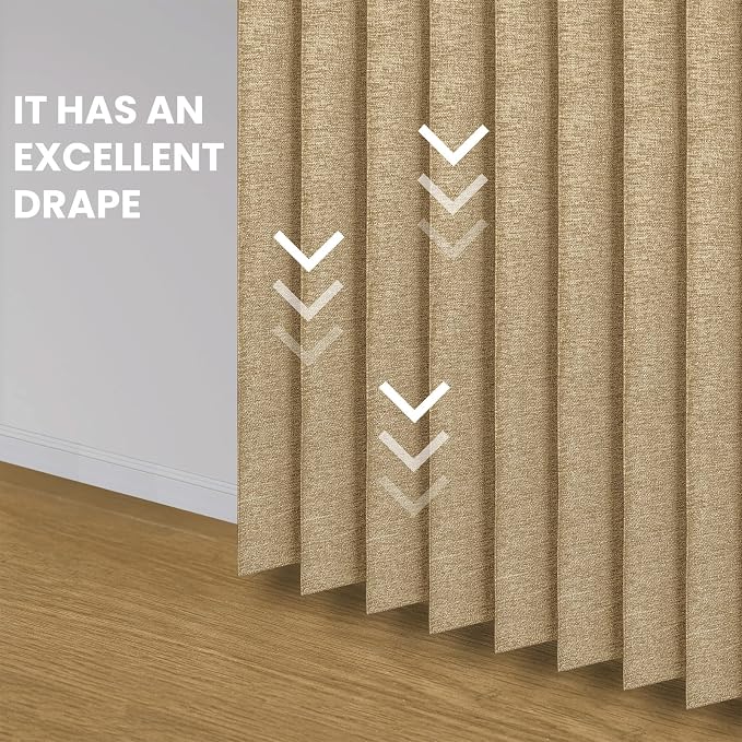AJAZZ Set: Curtain Rods No Drilling (28-39" W Adjustable Range) & Accordion Door Curtain, Brown 42W×78" L, Accordion Doors for Closet Doorway Room Divider