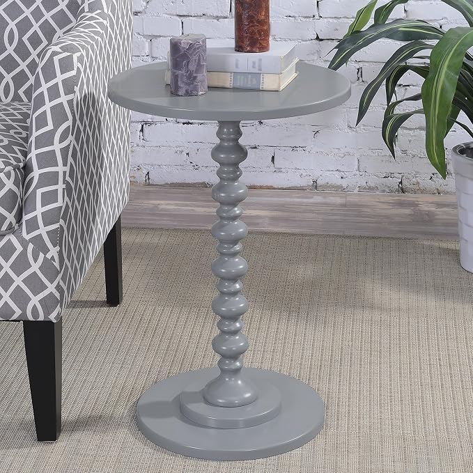 Convenience Concepts 131355GY Palm Beach Spindle Table, Gray