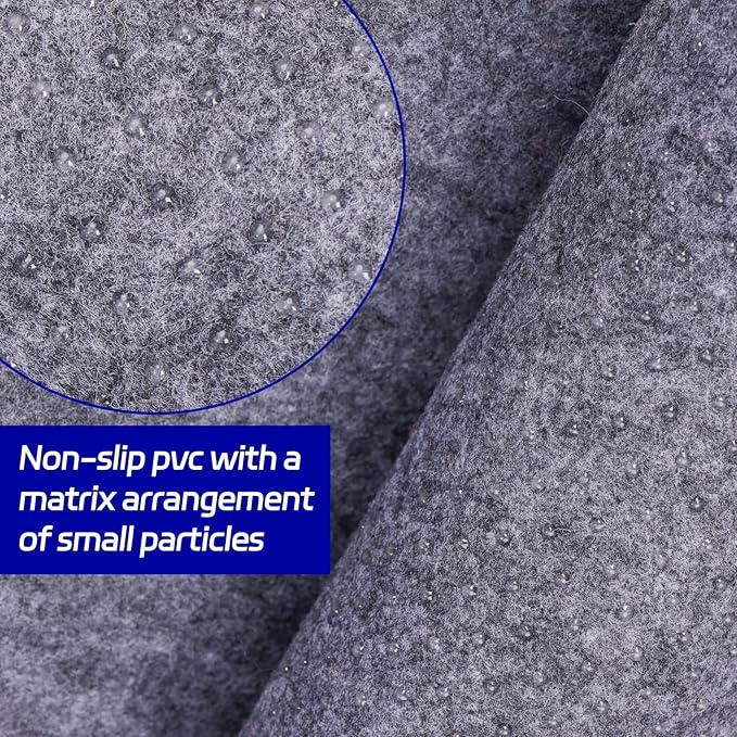 Non Slip Rug Pad 9 x 12 Ft, Extra Large Felt Under Rug Cushioning, Carpet Padding for Area Rugs on Hardwood, Laminate & Tile Floors, Keeps Rugs Secure