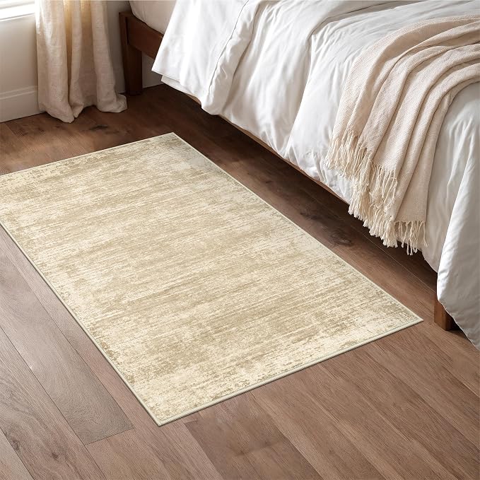 zesthome Washable 2x3 Area Rugs - Door Mat Abstract Rugs for Entrance, Stain Resistant Rugs for Bedroom Kitchen Living Room with Non Slip Backing, Low Pile Home Decor Floor Mat 2x3
