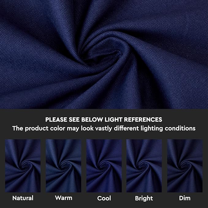 Encasa XO Throw Pillow Covers 24x24 in Set of 4 Scotch Blue | No Inserts | Cotton Pillow Covers for Living Room, Bed, Sofa, Couch | Decorative Cushion Covers with Improved Zipper