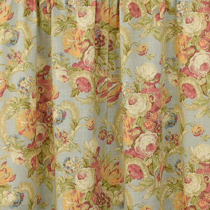 Waverly Spring Bling Vapor Window Panel - 100% Cotton - Elegant Textured Look - 52" X 63"