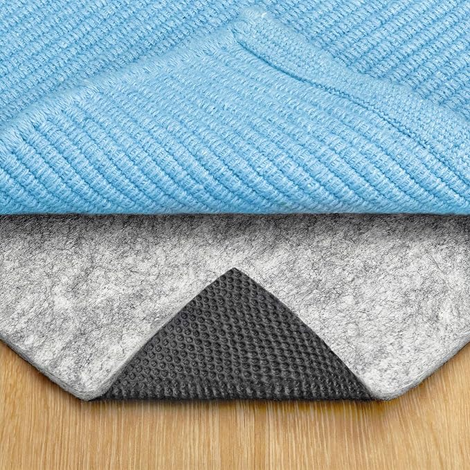 RUGPADUSA - Dual Surface - 9'x13' - 1/8" Thick - Felt + Rubber - Non-Slip Backing Rug Pad - Adds Low-Profile Comfort and Protection