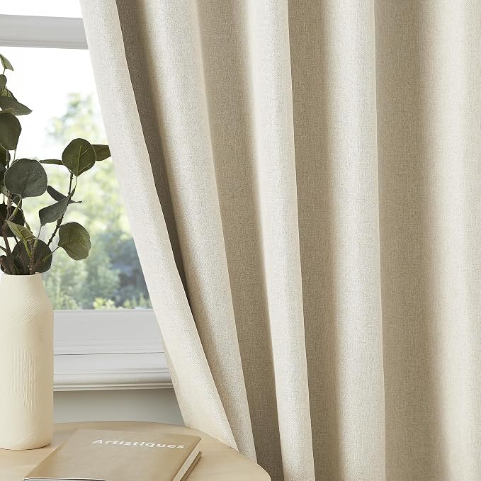 DUALIFE Natural Pinch Pleated Blackout Curtains 156 Inch Long 13ft Length 2 Panels, Back Tab with Hooks,Ceiling Sun Blocking Curtains for Track System Living Room Boho Decor,40Wx156L Inch 2 Burg