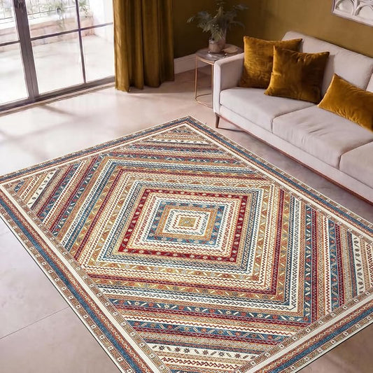 Keen Home Design 36"x60" Rug - Machine Washable Entry Rug with Non-Slip Backing, Ideal for Entryway, Kitchen, Bathroom, Laundry Room - Vintage, Easy Clean, Durable, Low Pile - (3' x 5')
