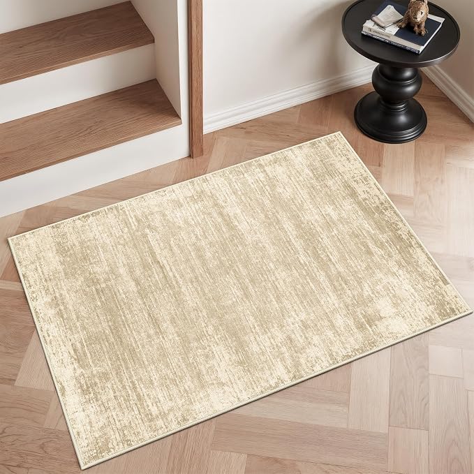 zesthome Washable 2x3 Area Rugs - Door Mat Abstract Rugs for Entrance, Stain Resistant Rugs for Bedroom Kitchen Living Room with Non Slip Backing, Low Pile Home Decor Floor Mat 2x3