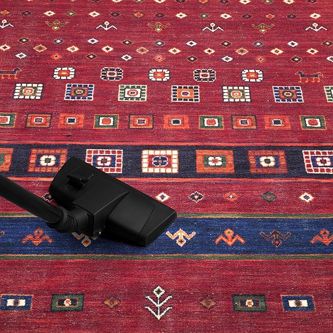 Keen Home Design 30"x120" Rug - Machine Washable Runner Rug with Non-Slip Backing, Ideal for Hallway, Entryway, Kitchen, Laundry Room - Vintage, Easy Clean, Durable, Low Pile - (2'6" x 10')