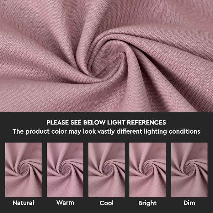 Encasa XO Throw Pillow Covers 20x20 in Set of 2 Mauve | No Inserts | Cotton Pillow Covers for Living Room, Bed, Sofa, Couch | Decorative Cushion Covers with Improved Zipper