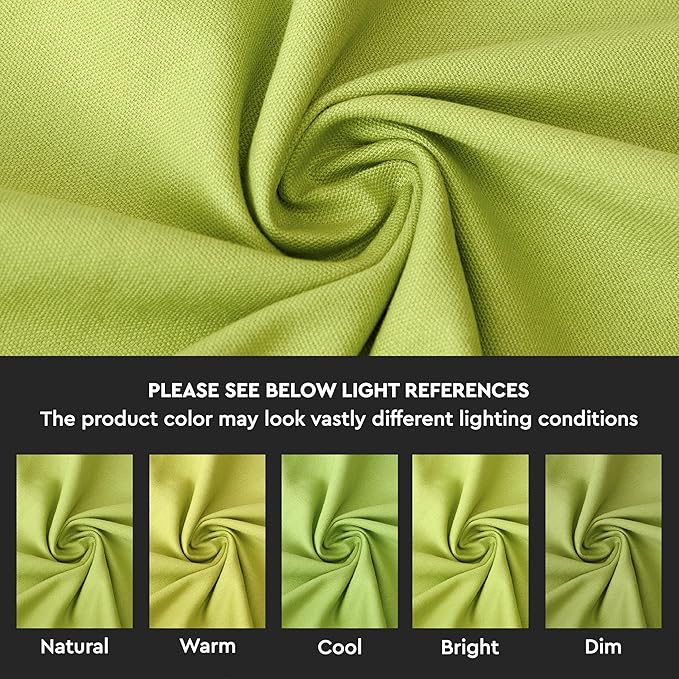 Encasa XO Throw Pillow Covers 20x20 in Set of 2 Lime Green | No Inserts | Cotton Pillow Covers for Living Room, Bed, Sofa, Couch | Decorative Cushion Covers with Improved Zipper