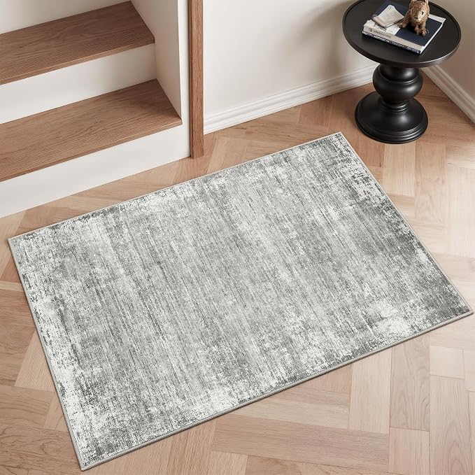 zesthome Washable 2x3 Area Rugs - Door Mat Abstract Rugs for Entrance, Stain Resistant Rugs for Bedroom Kitchen Living Room with Non Slip Backing, Low Pile Home Decor Floor Mat 2x3