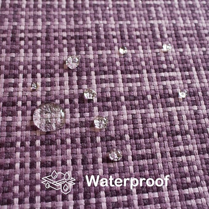 Kevin Textile Pack of 2 Decorative Outdoor Waterproof Pillow Covers Garden Cushion Sham Throw Pillowcase Shell for Patio Tent Couch 20x20 Inch Violet