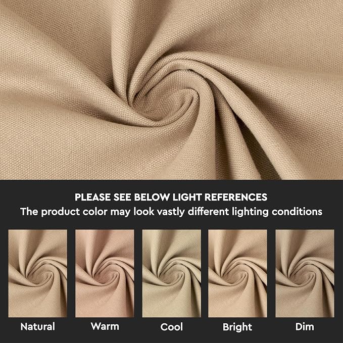 Encasa XO Throw Pillow Covers 24x24 in Set of 2 Light Beige | No Inserts | Cotton Pillow Covers for Living Room, Bed, Sofa, Couch | Decorative Cushion Covers with Improved Zipper