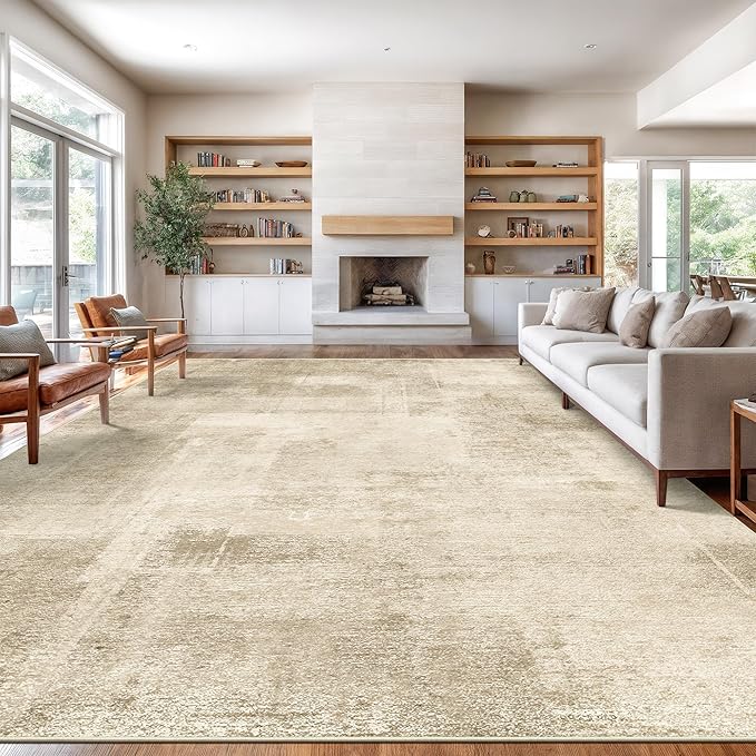 zesthome 10x14 Area Rugs for Living Room, Non-Slip Backing Washable Rug, Modern Abstract Area Rug, Stain Resistant Rugs for Bedroom, Ultra-Thin Large Area Rugs, Area Rug 10x14