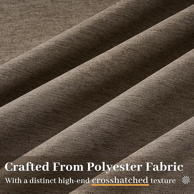 Pinch Pleated Curtains 90 Inches Long 1 Panels Set,Natural Cream Semi Sheer Cotton Blend Fabric Aesthetic Advanced Curtain Drapes for Living Room Bedroom,60x90 inch Length