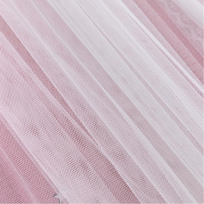 XiDi Curtains for Bedroom Decor, Rainbow Pink-Blue-34-54