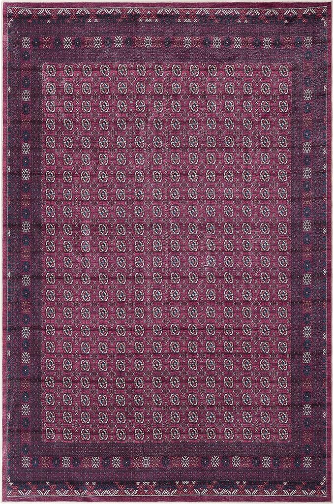 Keen Home Design 10x14 Rug - Machine Washable Area Rug with Non-Slip Backing, Ideal for Living Room, Dining Room, Bedroom - Vintage, Easy Clean, Durable, Low Pile Rug - (9'7" x 14')