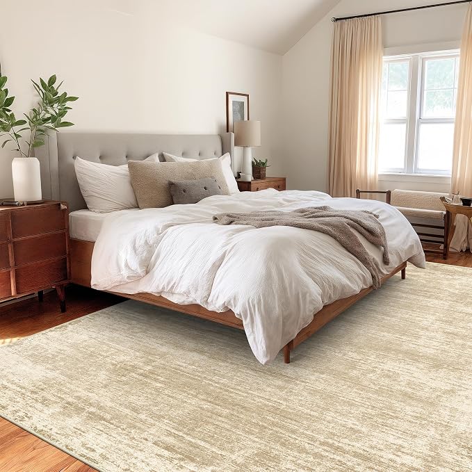 zesthome 10x12 Area Rugs - Large Modern Abstract Washable Rug, Low Pile Living Room Rug, Soft Anti-Skid Indoor Rugs, Non-Shedding Carpets for Bedroom Dining Living Farmhouse Nursery Home Office