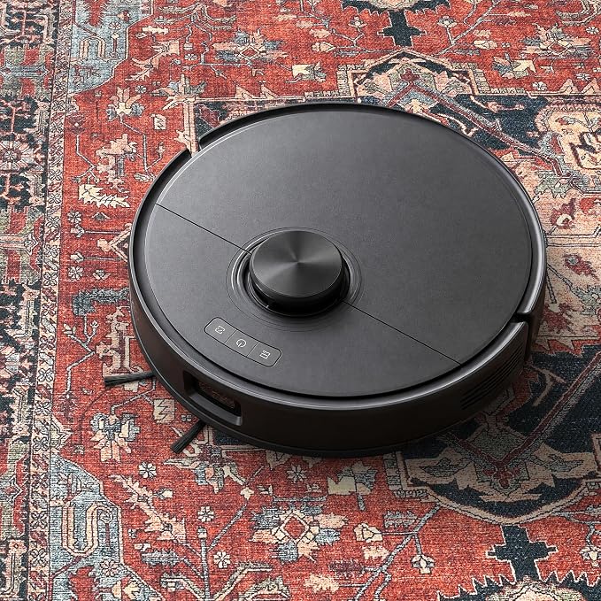 Keen Home Design 8x10 Rug - Machine Washable Area Rug with Non-Slip Backing, Ideal for Living Room, Dining Room, Bedroom - Vintage, Easy Clean, Durable, Low Pile Rug - (8' x 10')