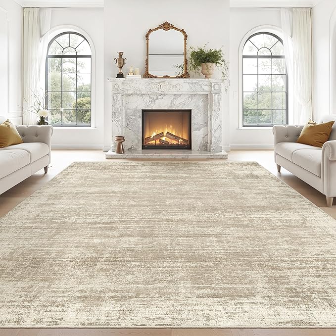 zesthome 9x12 Area Rugs for Living Room, Non-Slip Backing Washable Rug, Modern Abstract Area Rug, Stain Resistant Rugs for Bedroom, Ultra-Thin Large Area Rugs, Area Rug 9x12