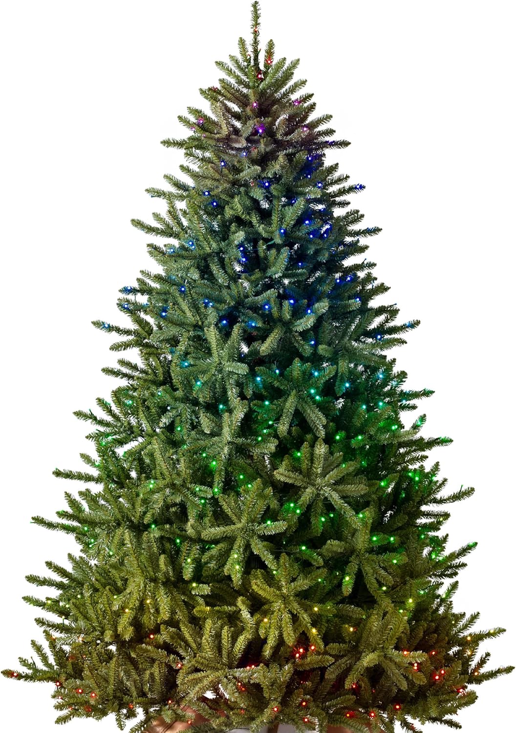 Balsam Hill 7.5 ft Pre-Lit Classic Blue Spruce - Artificial Christmas Tree with 540 Twinkly Lights, Easy Plug Technology, Premium Stand & Storage Bag for Indoor Holiday Decorating