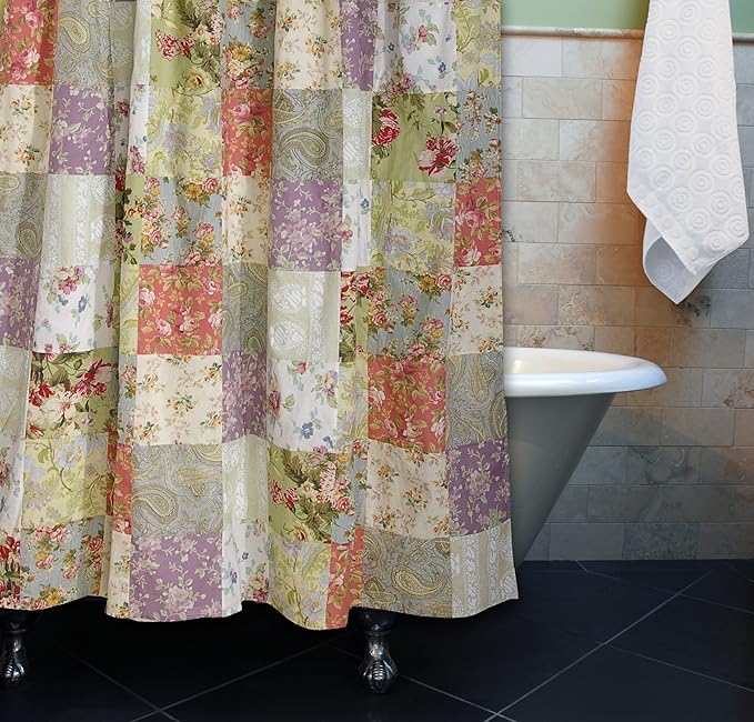 Greenland Home Blooming Prairie Shower Curtain, Multi