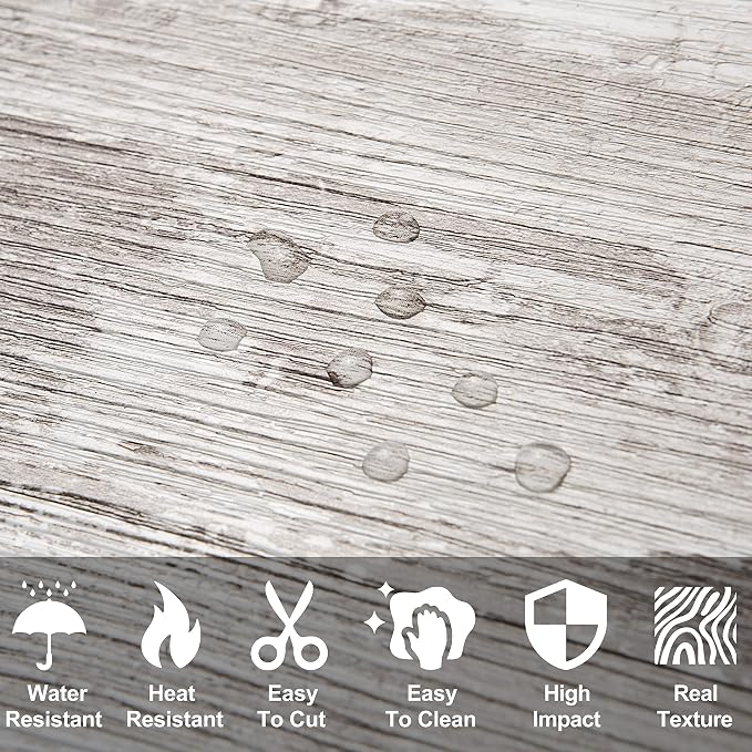 AULIGET 100 Piece Peel and Stick Backsplash PVC Tile, 3 Inch x 6 Inch Brown Birch Stick on Wall Tiles for Backsplash Kitchen, Bathroom, Laundry Room, Camper, Fireplace