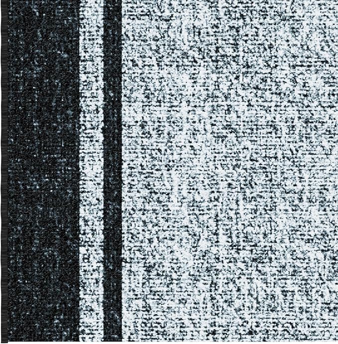 Ottomanson Aisle Runner Rug 2'7" x 46' – Soft Non-Slip Rug, Low Pile Carpet for Hallways, Events, Churches & Extra-Long Indoor Spaces, Border Gray