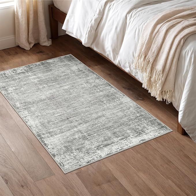 zesthome Washable 2x3 Area Rugs - Door Mat Abstract Rugs for Entrance, Stain Resistant Rugs for Bedroom Kitchen Living Room with Non Slip Backing, Low Pile Home Decor Floor Mat 2x3