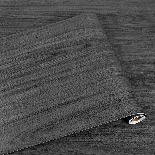 Peel and Stick Floor Tile-Wood Vinyl Flooring Roll Waterproof for Kitchen and Bathroom-15.8" x 118.1" Self Adhesive Laminate Flooring Stickers Cover 12.9 sq.ft