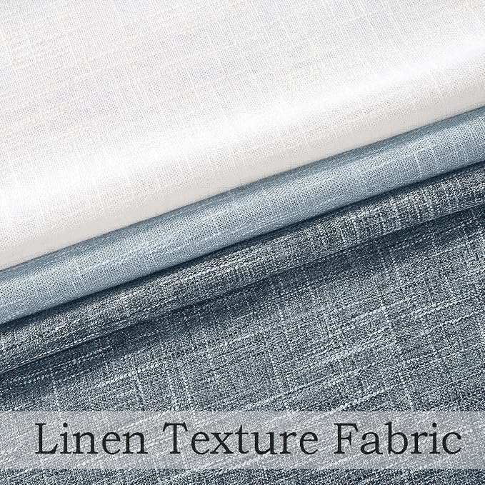 Ombre Window Door Curtain 100" Extra Wide Light Filtering Gradient Print on Rayon Blend Fabric Treatment Drape for Sliding Patio Door with 14 Grommets, Cream White to Indigo Blue, 100" x 95", 1 Panel