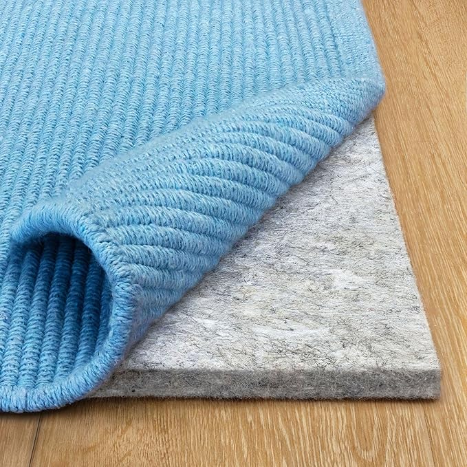 RUGPADUSA - Basics - 7' Square - 1/2" Thick - 100% Felt - Protective Cushioning Rug Pad - Safe for All Floors and Finishes Including Hardwoods